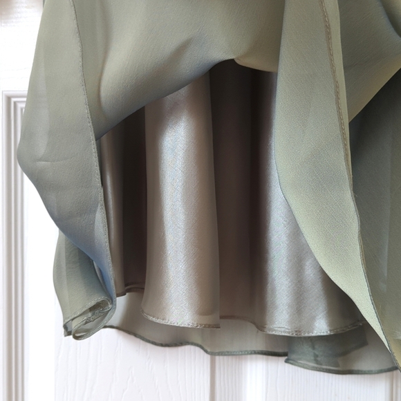 Cachet 90's Vintage Deadstock Two Piece Matching Jacket & Skirt Set Sage Green 8 - Picture 12 of 16